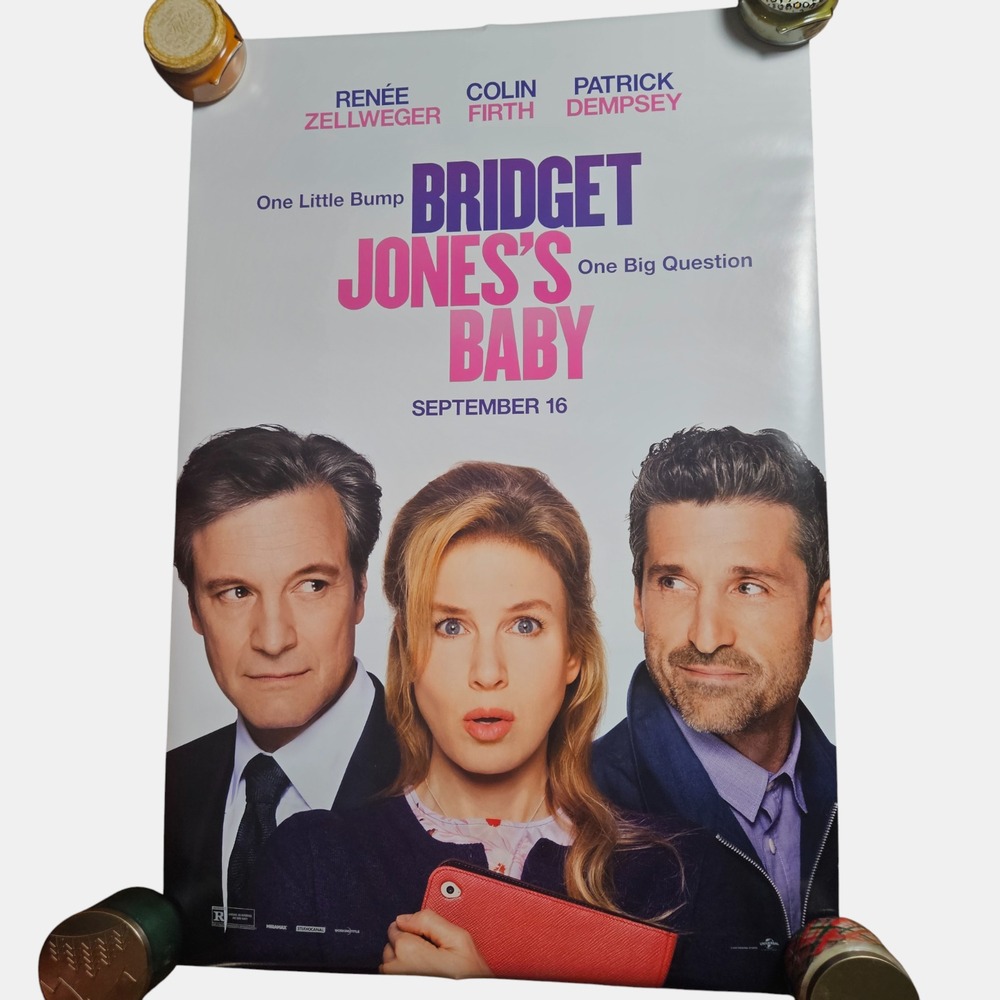 Bridget Jones's Baby 2016 Promo Movie Poster 27x40 Renee Zellweger, Colin Firth